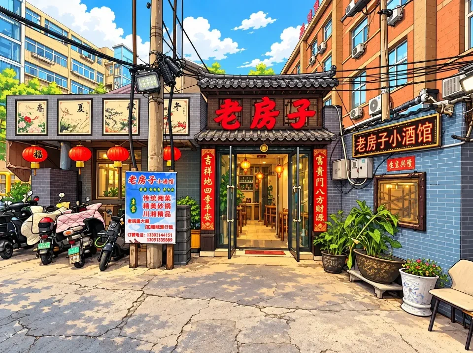 承徳の老房子小酒館