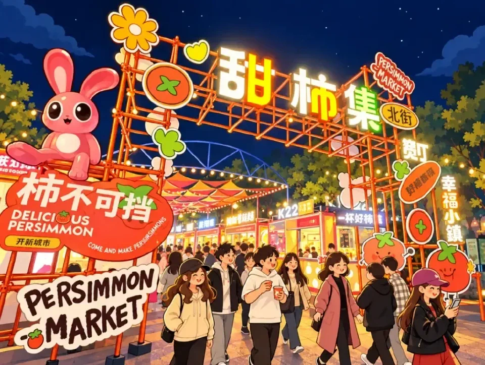 甜柿集夜市